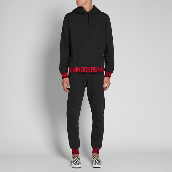 Opening Ceremony Monogramed Trim Black Hoodie - Picture 11 of 16